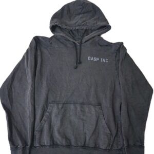 Gasp Inc Black Hoodie Gym Size Medium Athleisure Activewear No Compromises Acid